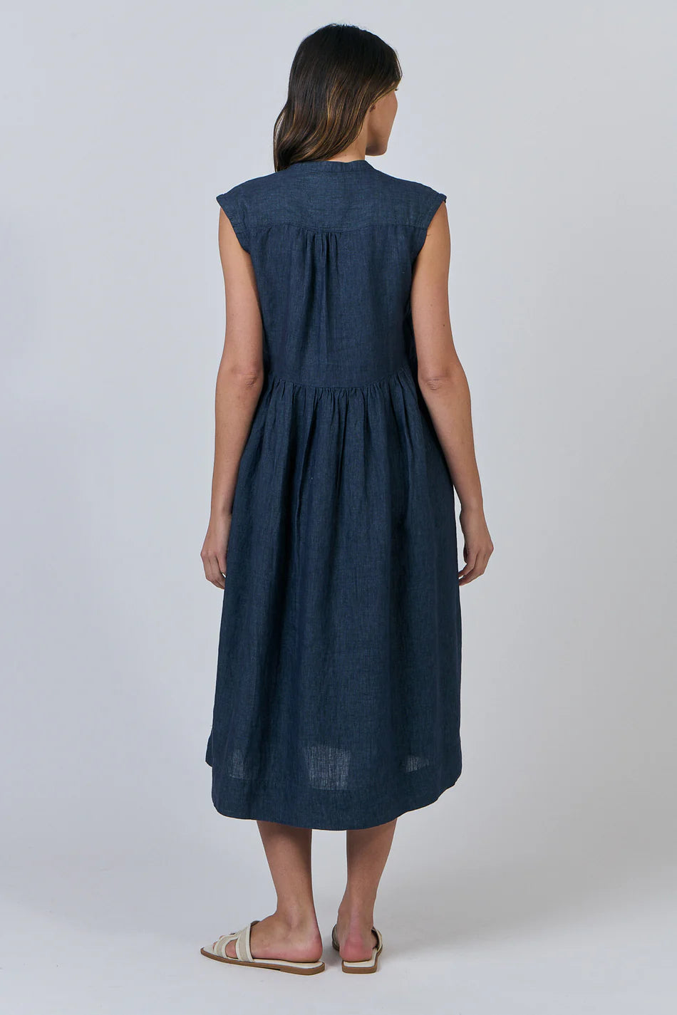 GA606 - Linen Dress - Poseidon
