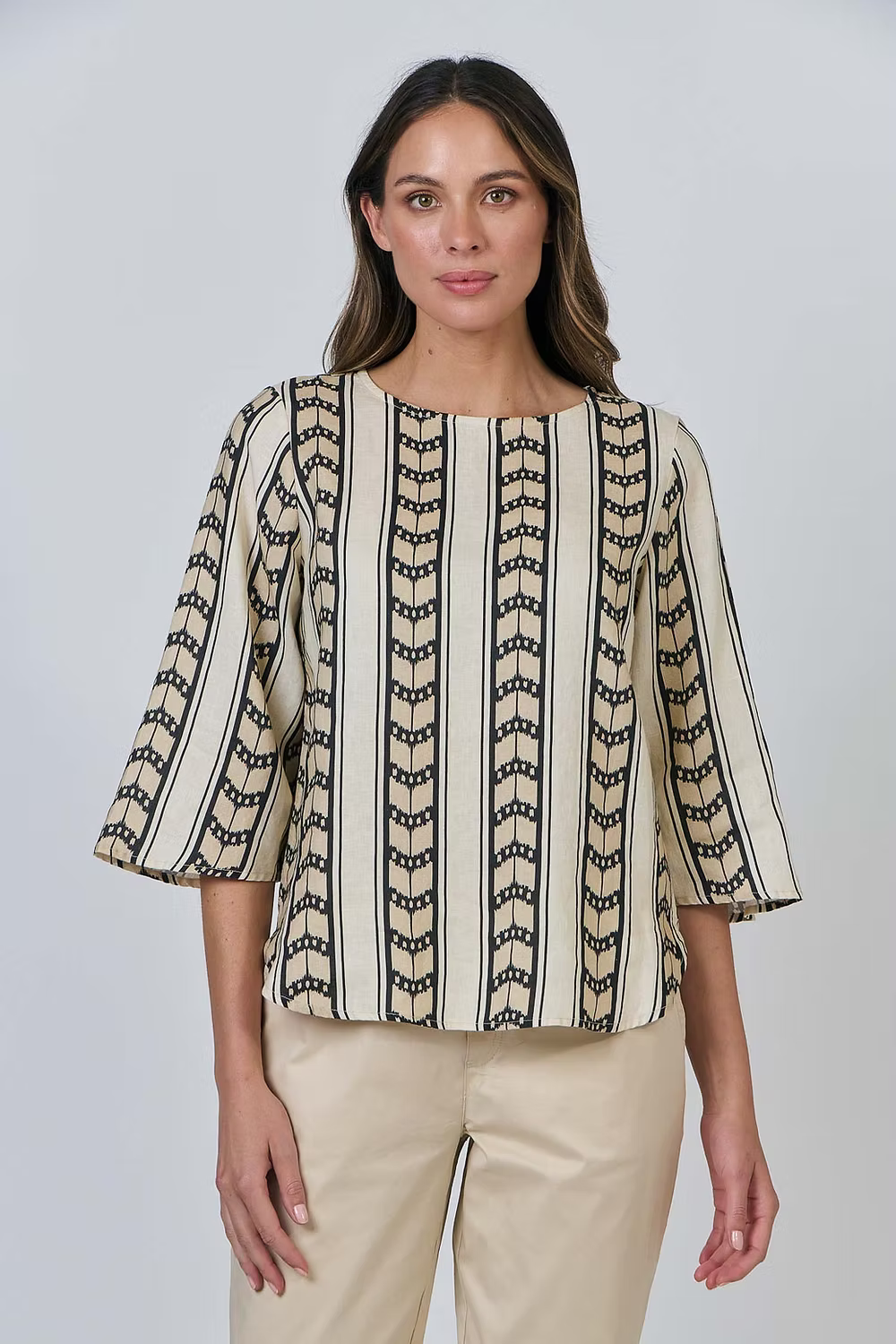 GA636 - Linen Top - Chevron