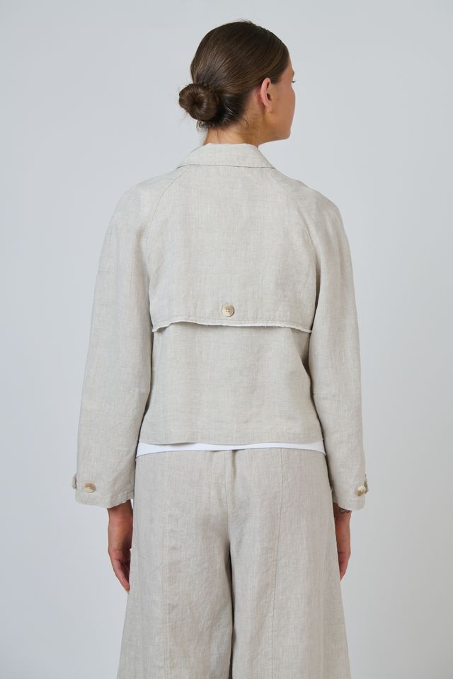 GA715 - Linen Jacket - Sand