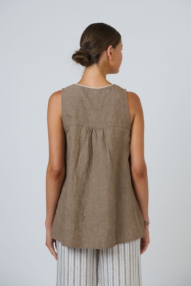 GA733 - Linen Top - Agate