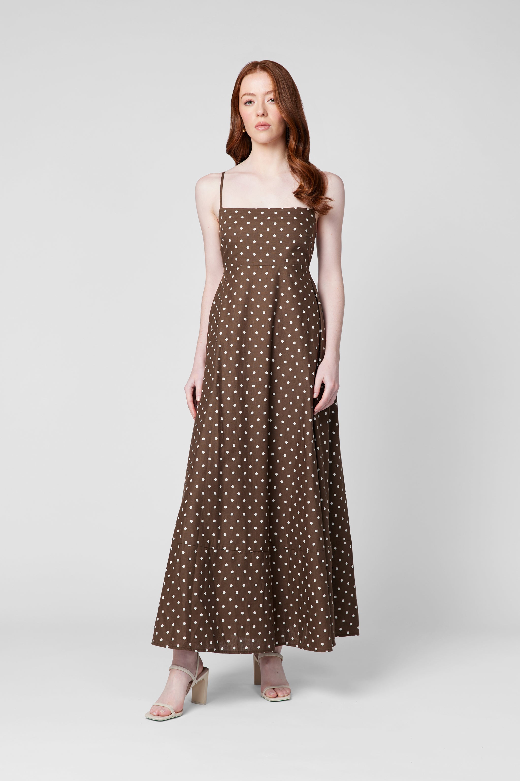 Polka Dot Maxi Dress