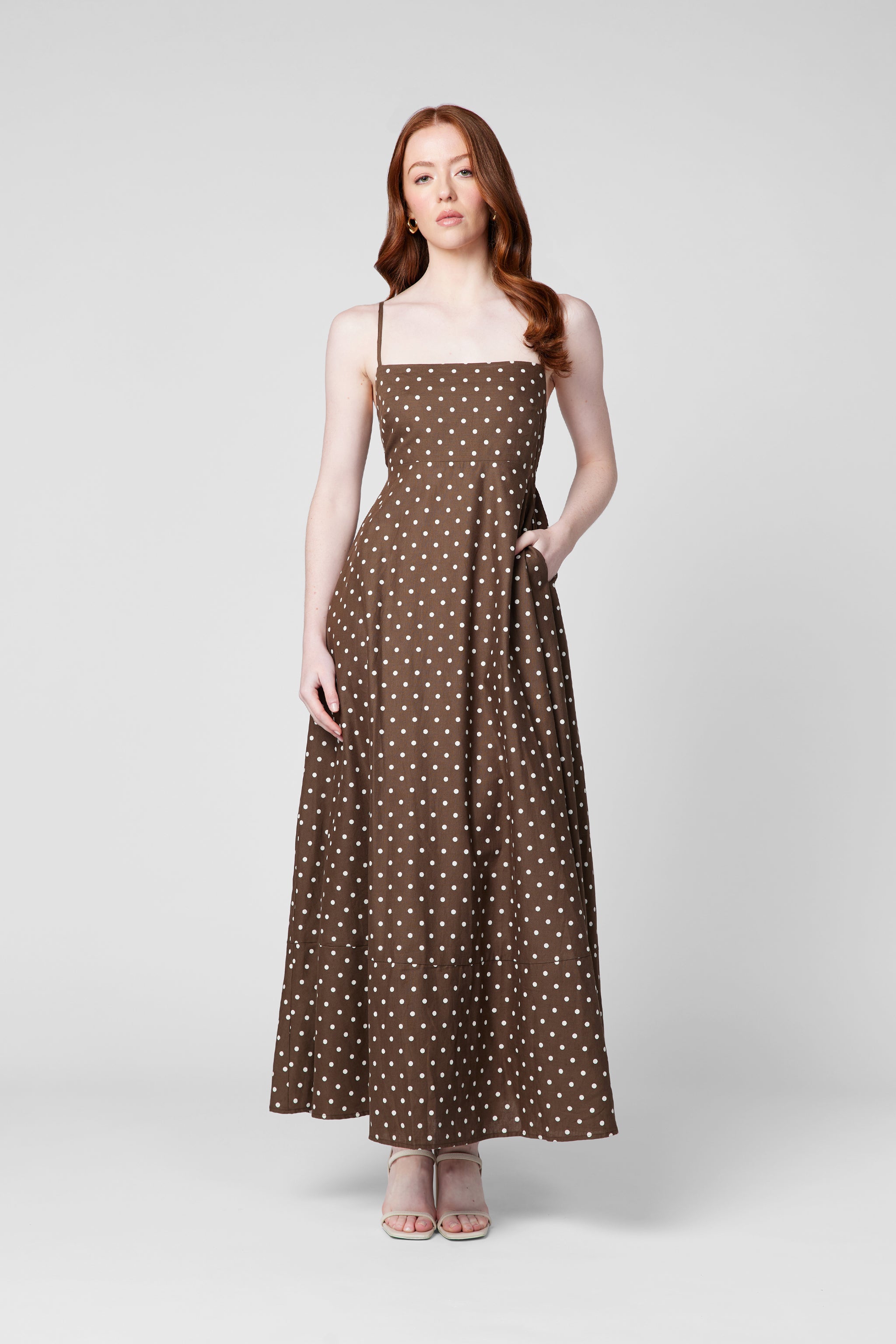 Polka Dot Maxi Dress