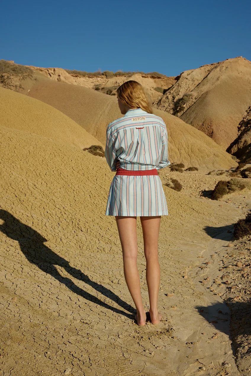 Buddy Shirt - - Blithe Cherry Stripe