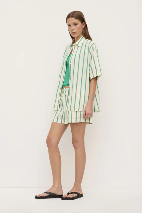 Agnes Stripe Short Sleeve Shirt