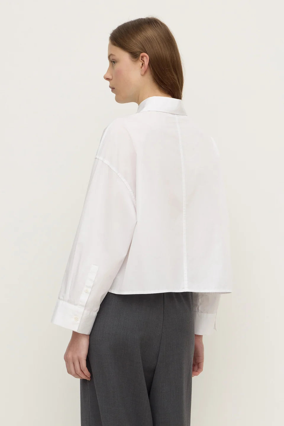 Aurora Cropped Poplin Shirt