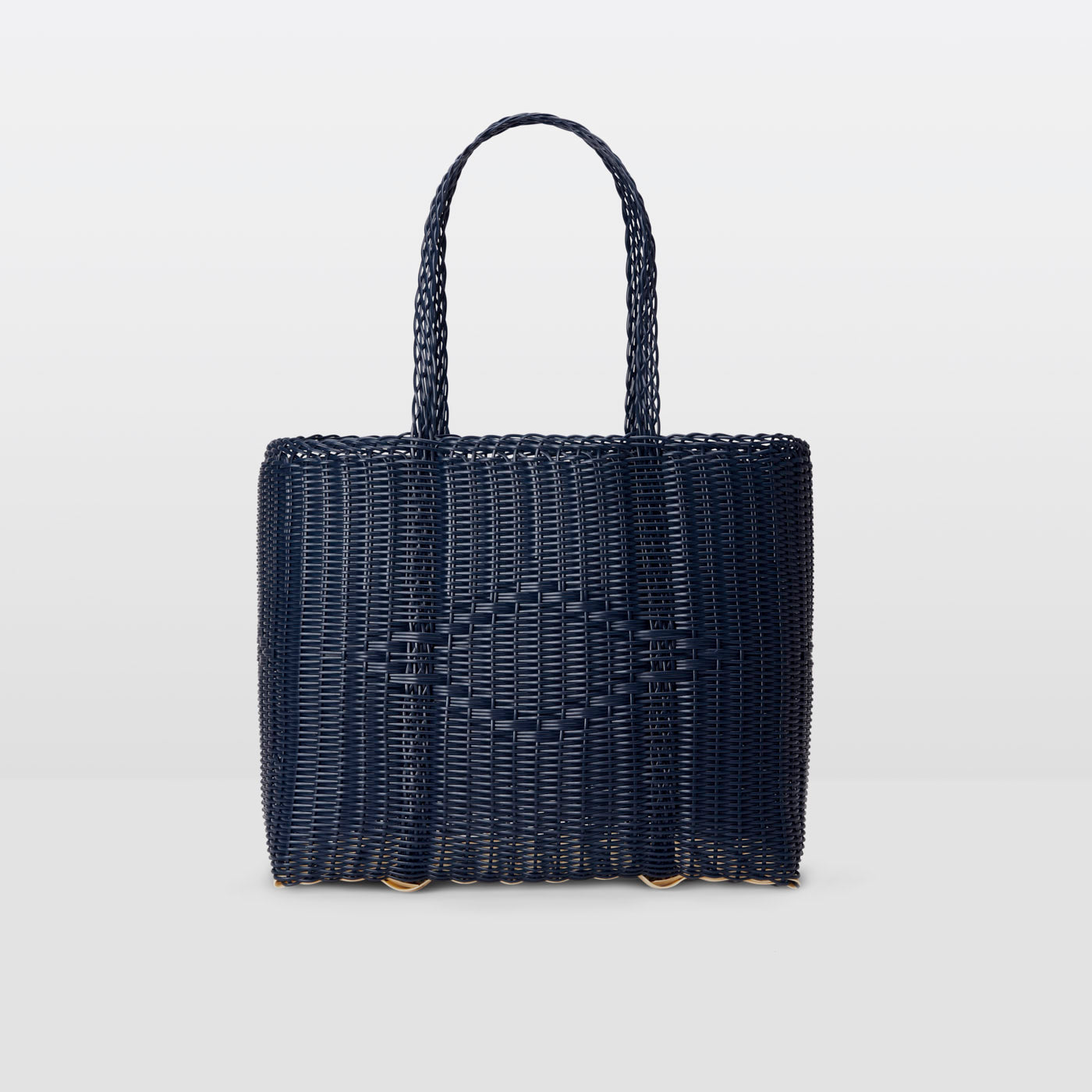 Palarosa Large Midnight and Tobacco Tote Bag