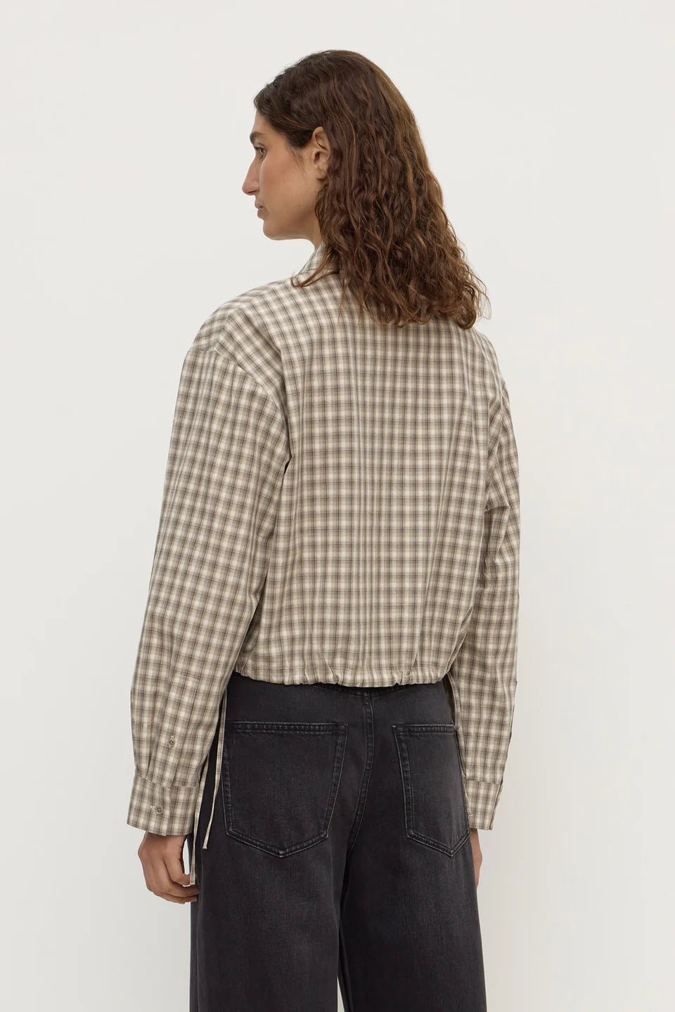 Eddie Check Shirt - White/Grey