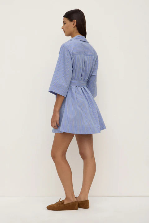 Erina Stripe Mini Shirt Dress