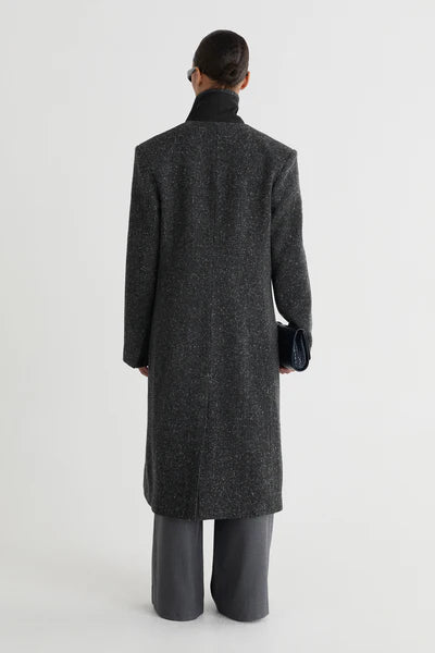 The Marlo Coat - Charcoal Speckle