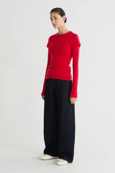 The FWF Merino Tee - Red