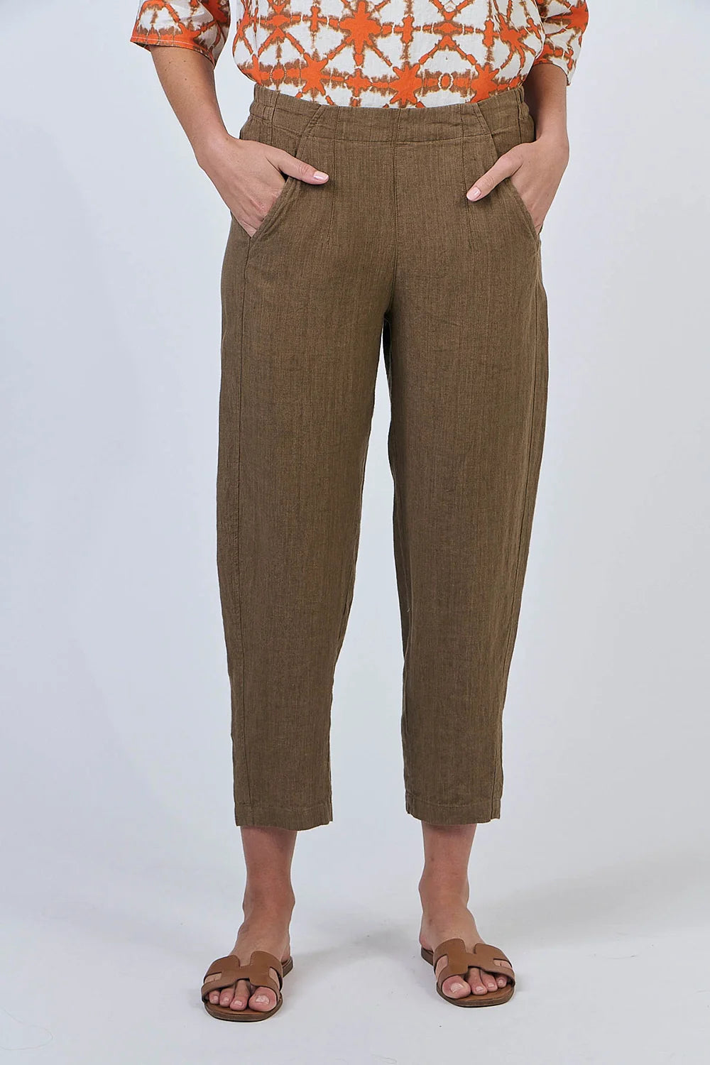 GA619 - Linen Pant - Tobacco