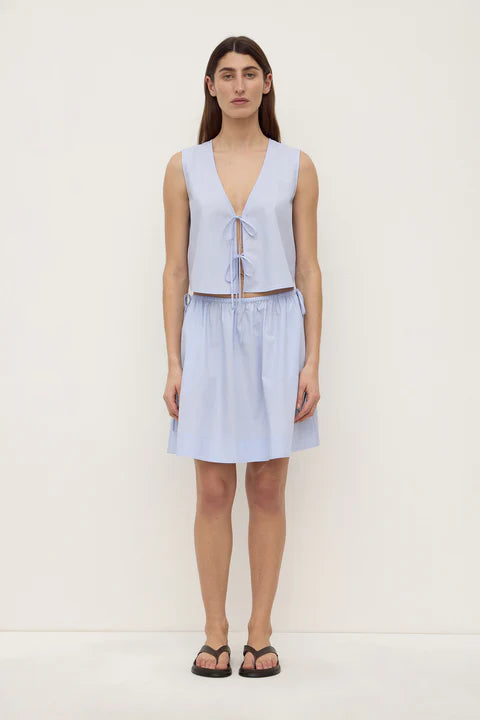 Havana Stripe Poplin Skirt