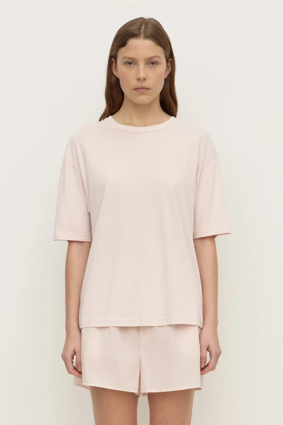 Kira Cotton Hemp Tee - Soft Rose