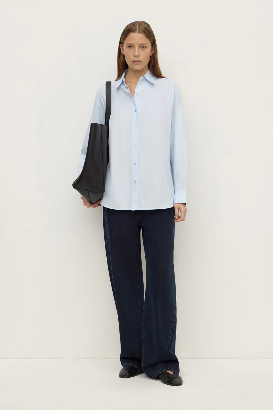 Micha Poplin Shirt - Powder Blue