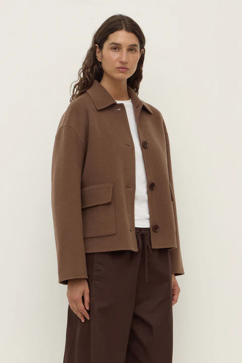 Mya Wool Jacket - Milk Choc