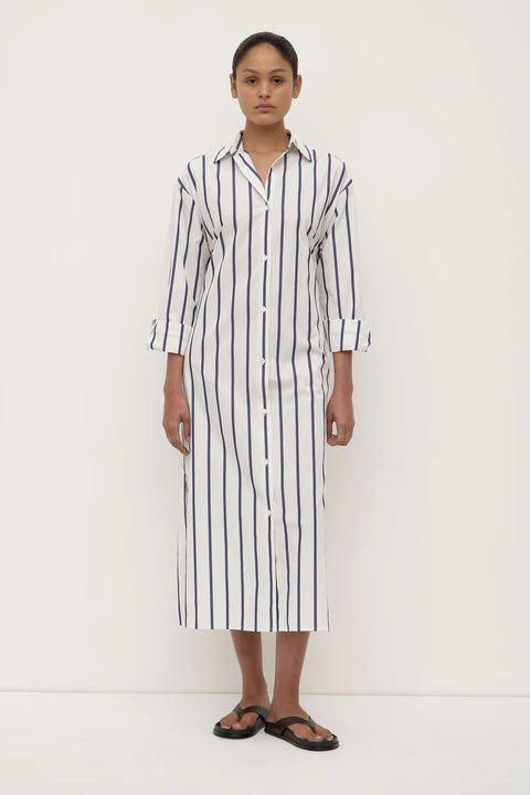 Nara Stripe Shirt Dress