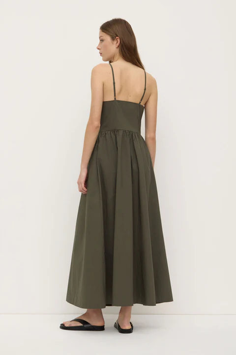 Posie Midi Dress - Moss