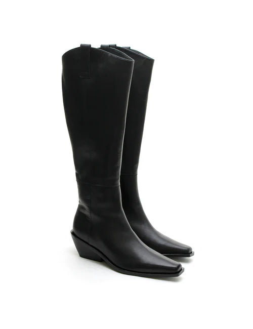 Simone Knee High Boot - Black