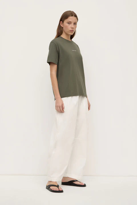 Womens Atelier Logo Tee - Moss