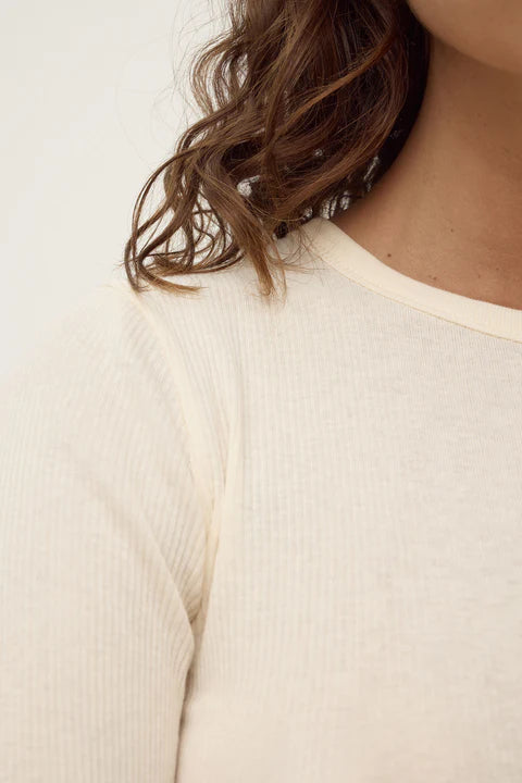 Zali Long Sleeve Tee - Cream