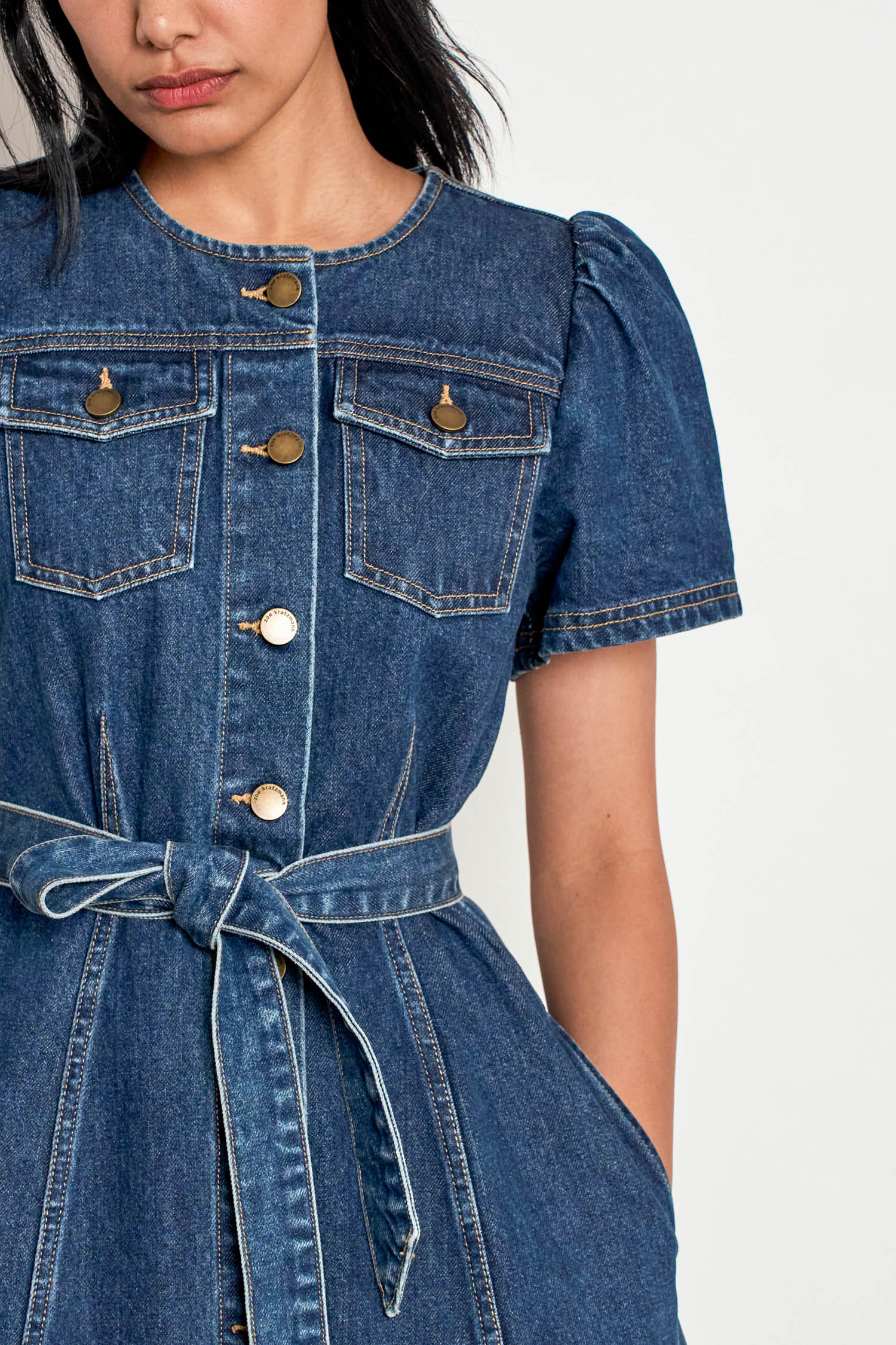 Allude Dress - Indigo Denim