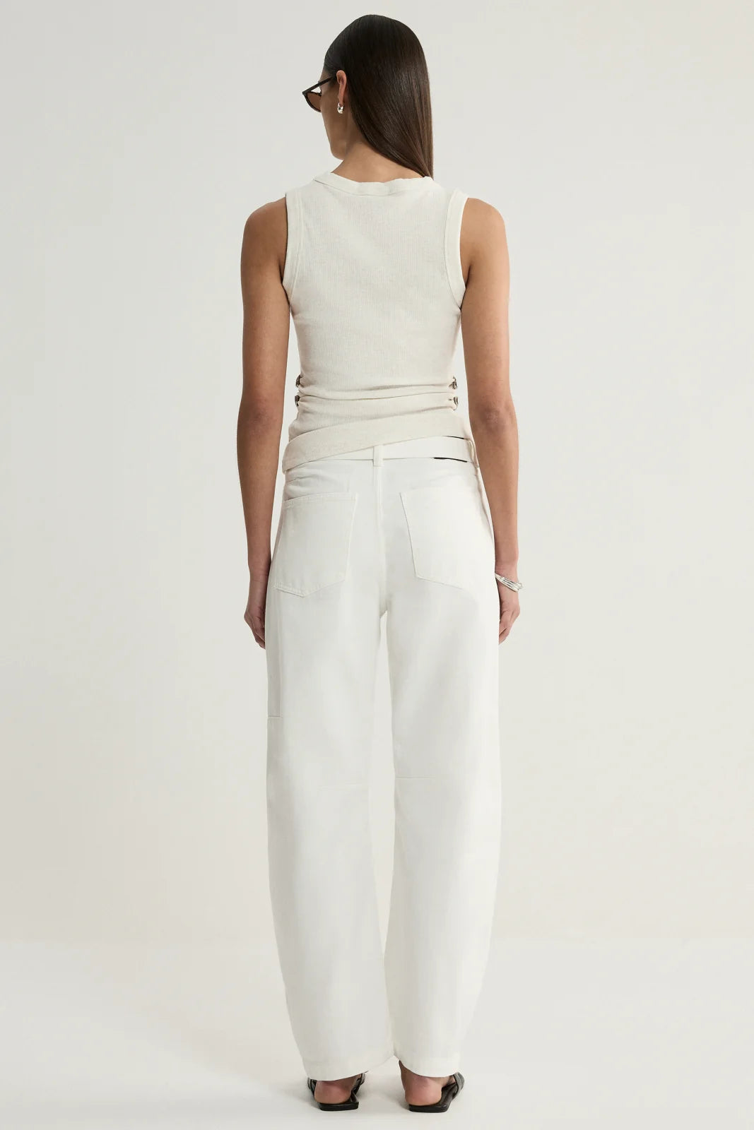 Charlie Top - White Marle