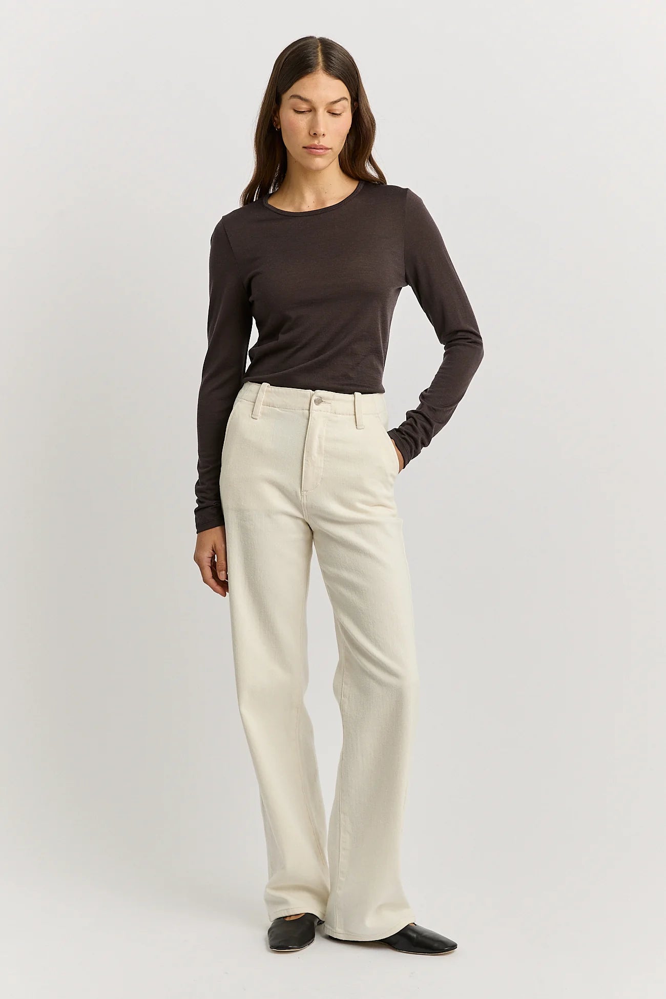 Crew Merino Tee - Date