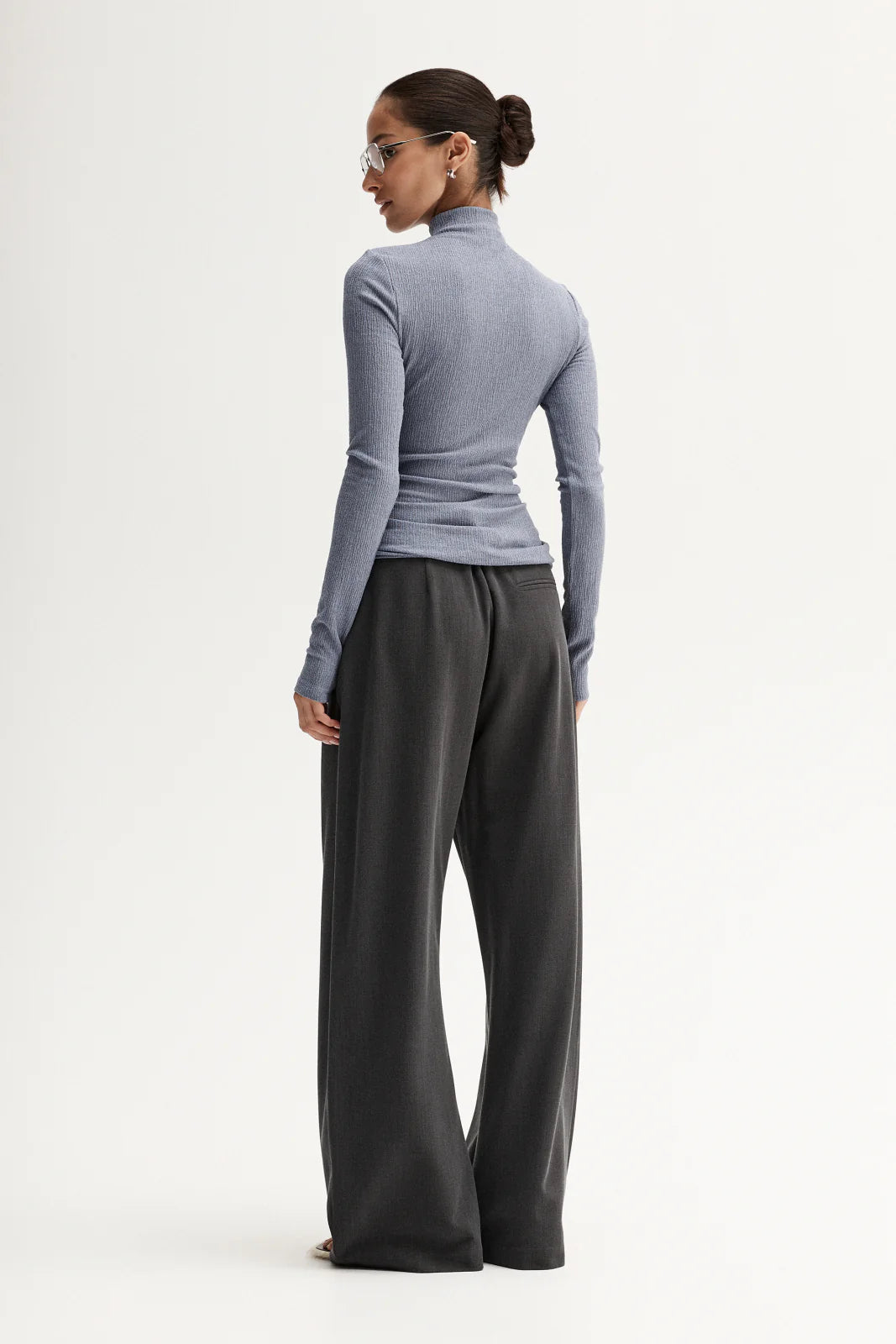 Enid Top - Dusty Blue