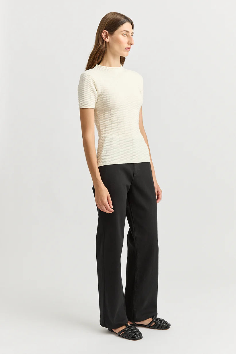 Surface Stitch Top - White