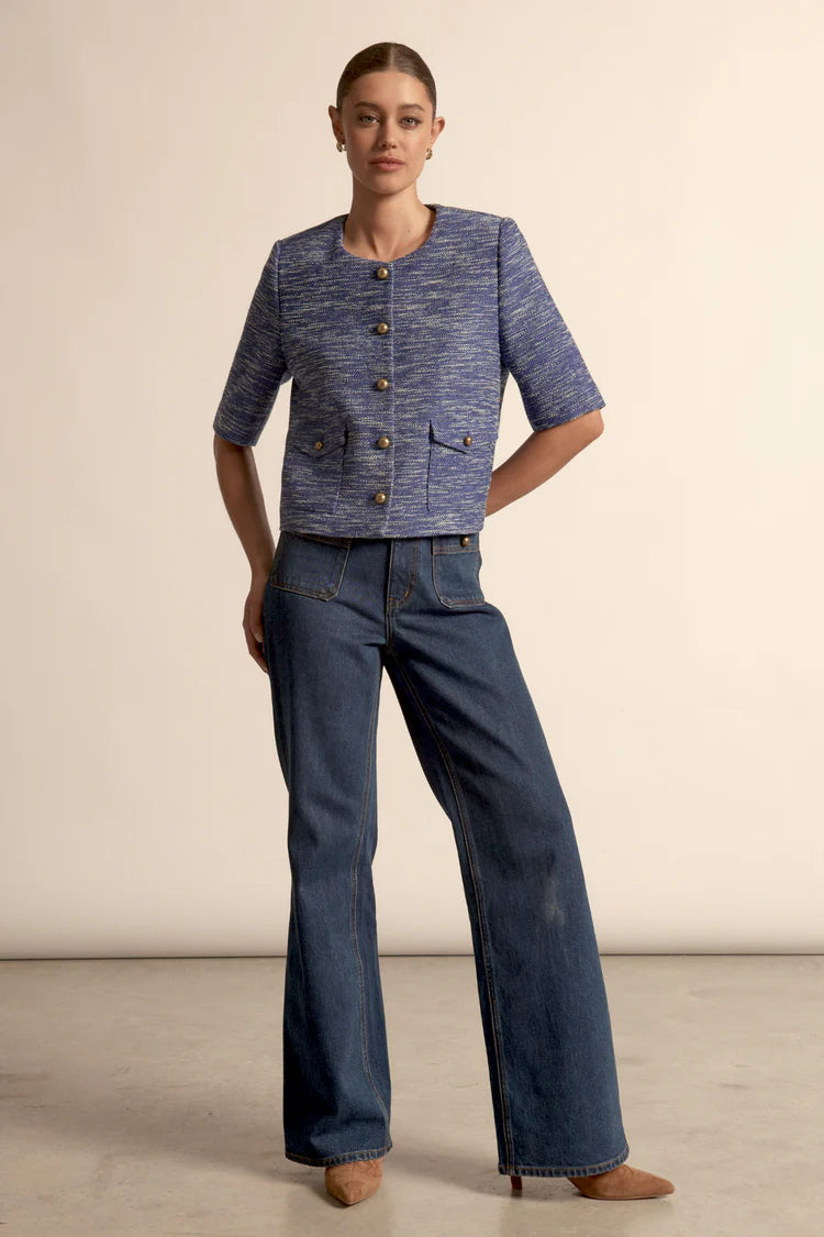 Flare Jacket - Sapphire