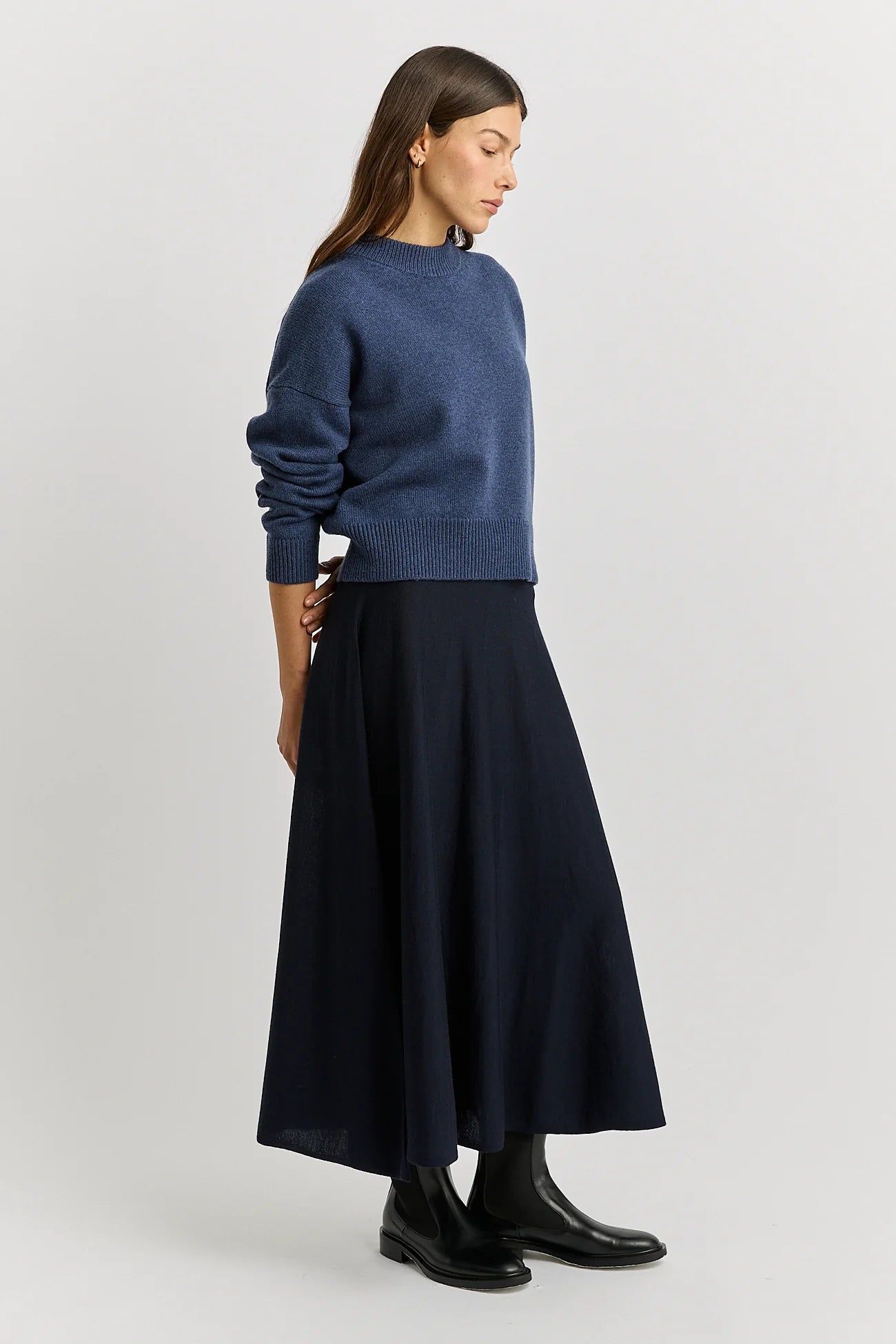 Drop Shoulder Crew - Galaxy