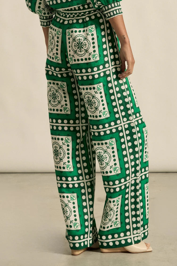 Gesture Pant - Parrot Scarf