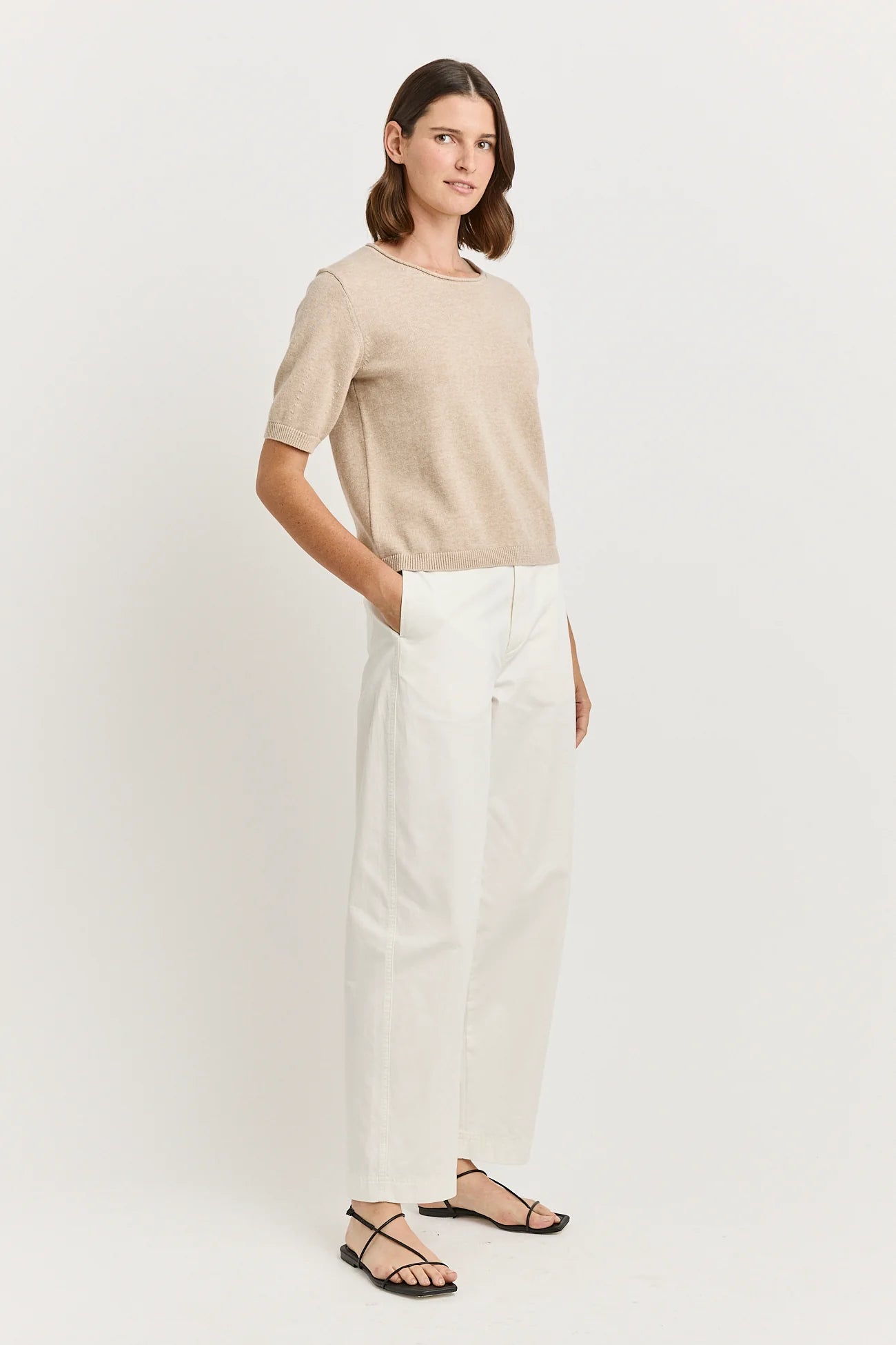 Short Sleeve Knit - Jute