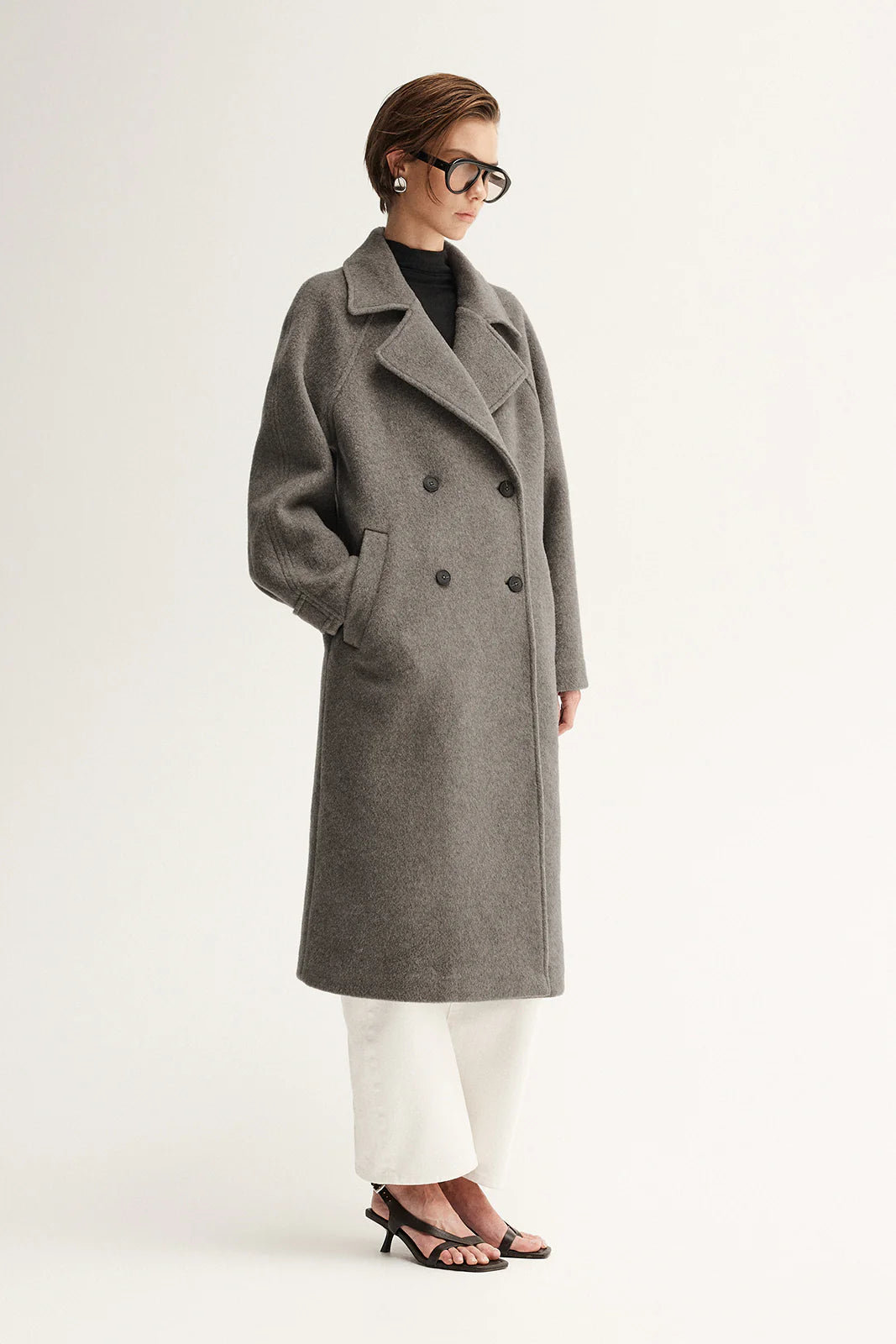 Montana Coat - Warm Grey
