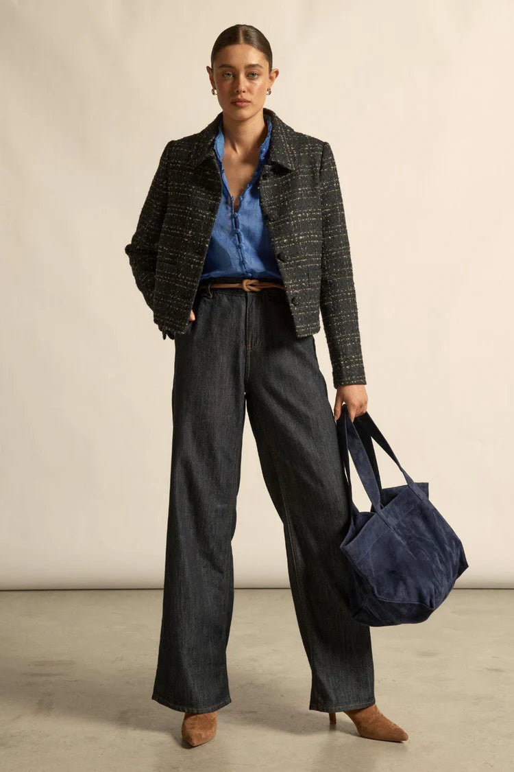 Plume Jacket - Midnight Check