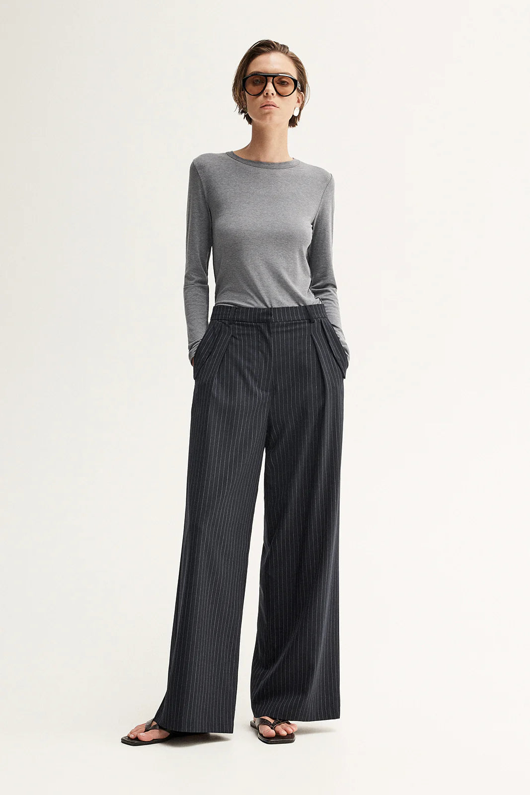 Sierra Top - Charcoal Marle