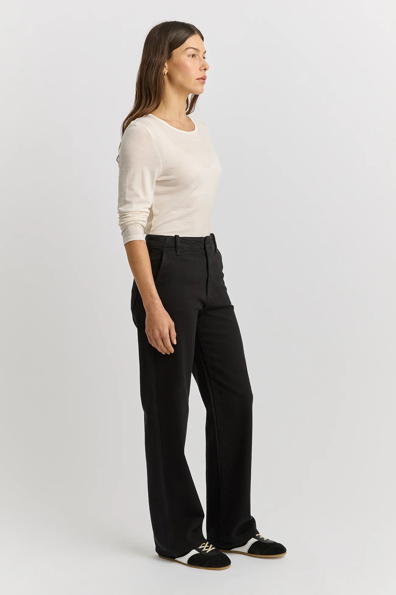 Crew Merino Tee - Warm White