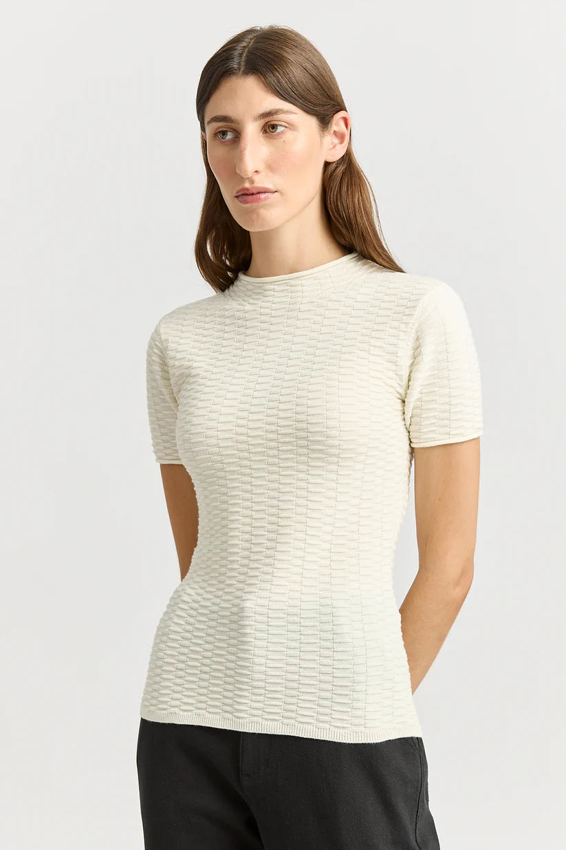 Surface Stitch Top - White