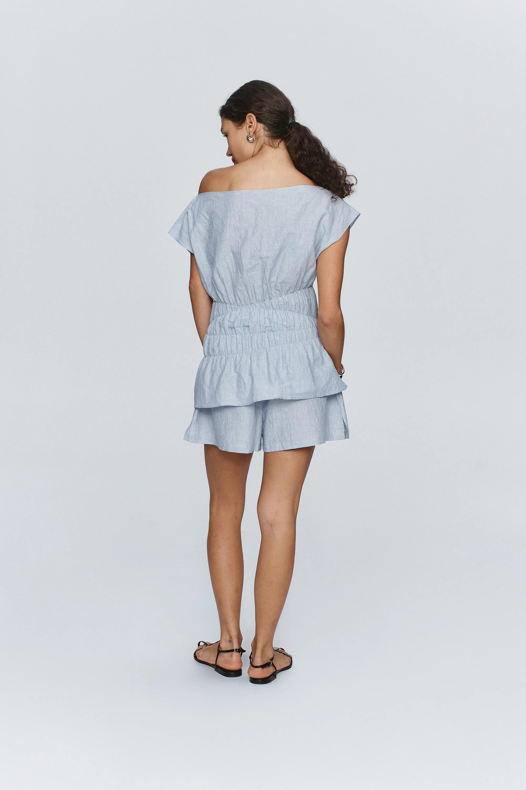 Alisa Short - Blue Stripe