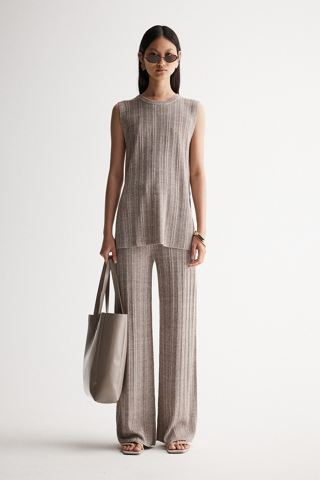 Oscar Knit Top - Dark Taupe