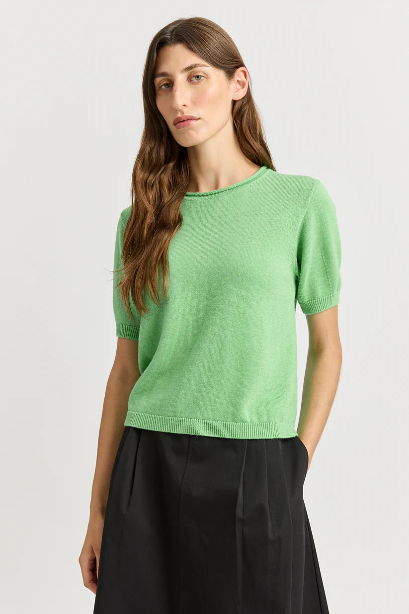 Short Sleeve Knit - Agave