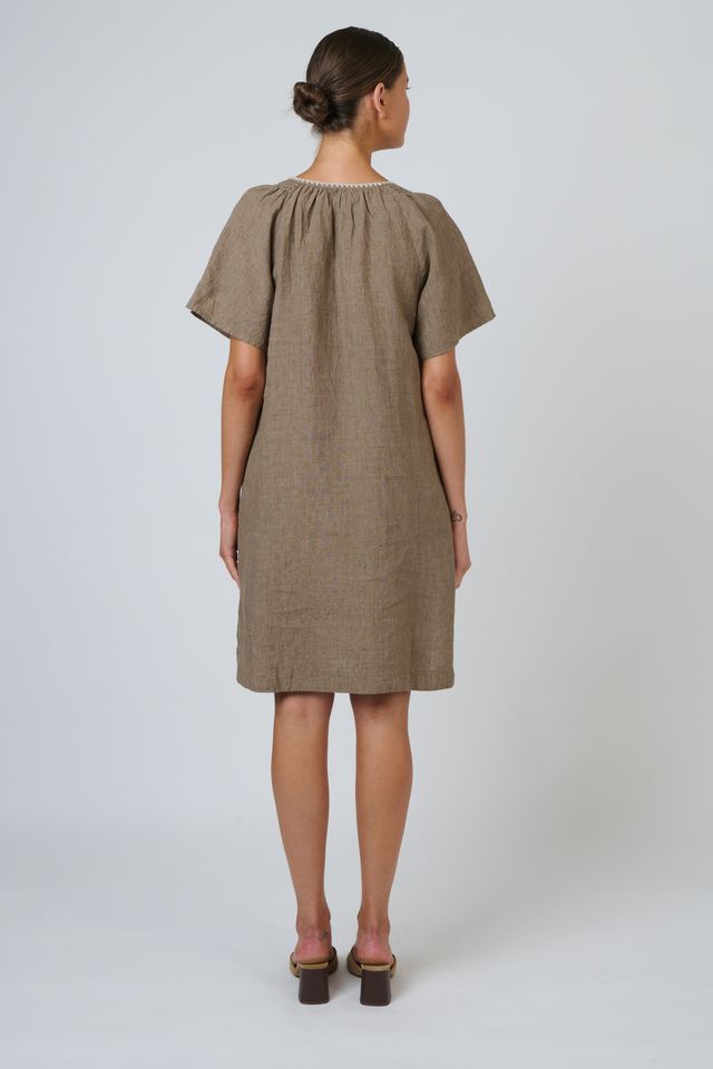 GA703 - Linen Dress - Agate