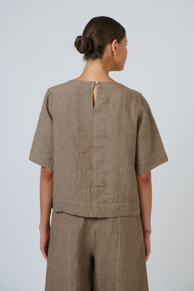 GA724A - Linen Top - Agate