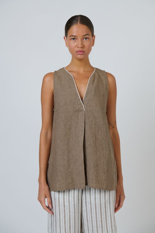GA733 - Linen Top - Agate