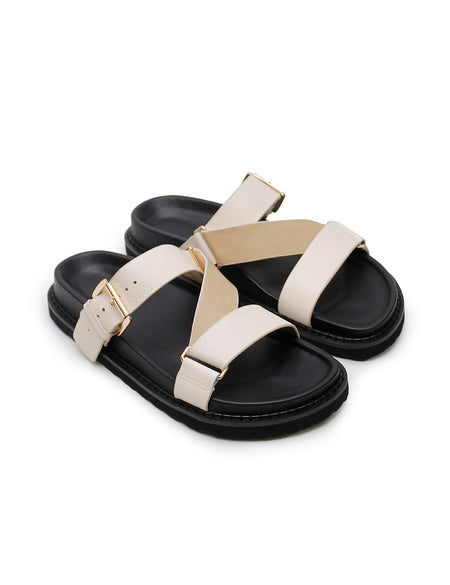 Aki Slide - Cream/Nude