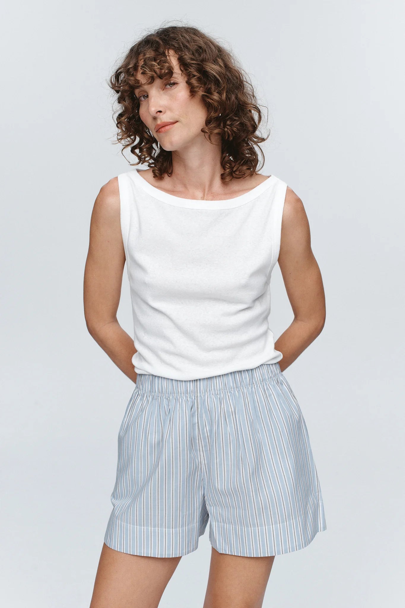 Alisa Short - Blue Stripe