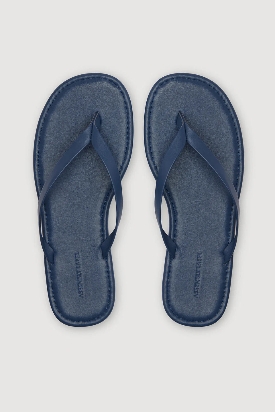 Alina Leather Thong - Imperial Blue