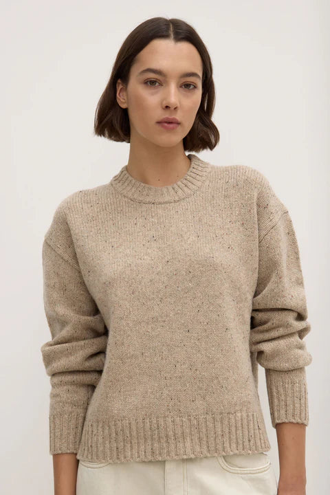 Beau Merino Wool Knit - Stone Marle