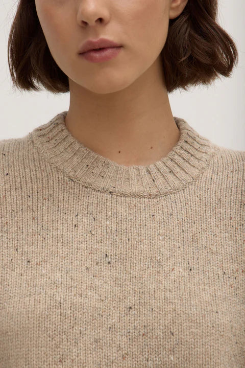 Beau Merino Wool Knit - Stone Marle