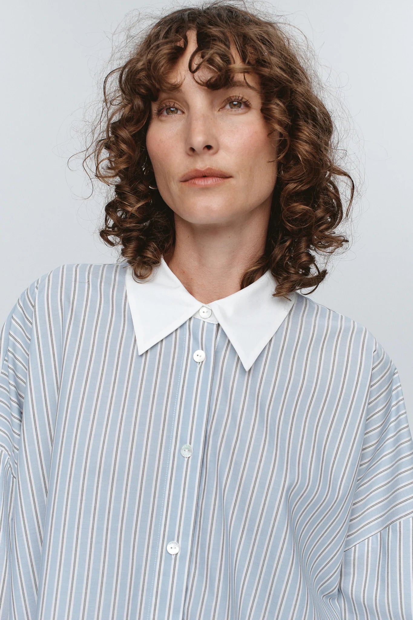 Edie Shirt - Blue Stripe